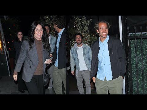 Actress Robin Tunney and Nicky Marmet step out for dinner with friends in Santa Monica!