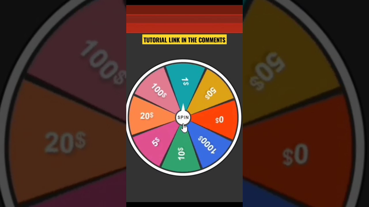 Spin wheel Animation using HTML CSS and JavaScript