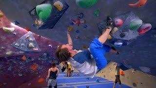 Simon Is Climbing Upside Down And Facing His Fears by Eric Karlsson Bouldering