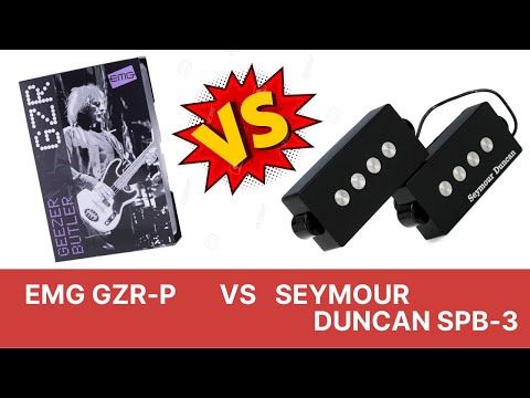 EMG GZR-P (Geezer Butler) VS Seymour Duncan SPB-3  (Precision bass Pickups comparison)