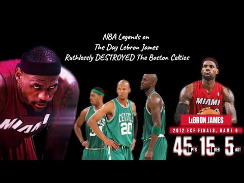 NBA Legends on The Day Lebron James DESTROYED The Boston Celtics REACTION 🐐 #nbalegends #lebron