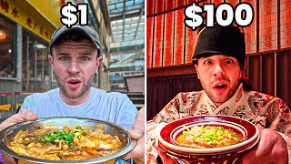 $1 Street Food vs $100 Immersive Fine Dining 🇨🇳