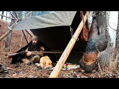 You won't believe this FLINTLOCK Turkey HUNT! Catch & Cook