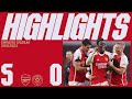 HIGHLIGHTS | Arsenal vs Sheffield United (5-0) | Nketiah grabs a hat-trick & Tomiyasu's first goal!