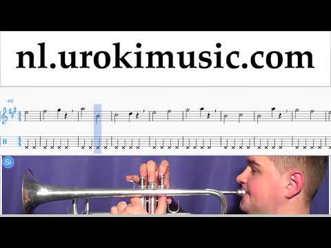 Trompet Leren Spelen The Pink Panther - Theme Song Tablatura Deel#1 oefeningen um-i799