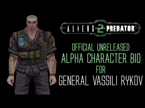 Aliens vs Predator 2 - Alpha Character Bio - General Vassili Rykov