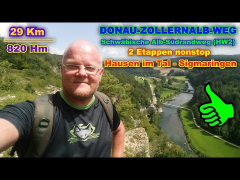Donau Zollernalbweg | Schwäbische Alb Südrandweg (HW2) | Hausen im Tal - Sigmaringen  😎👣🎒☄ #OWH16