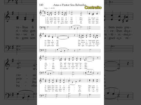 Ama o Pastor Seu Rebanho | Contralto 🎹