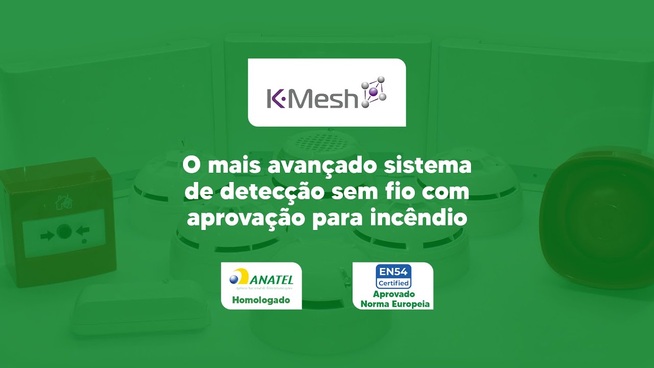 Sistema de detecção de incêndio sem fio K-Mesh