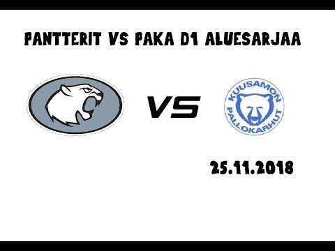 Pantterit vs PaKa D1 aluesarjan peli 25.11.2018