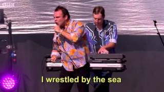 Future Islands - &quot;A Dream Of You And Me&quot; - LYRICS on screen