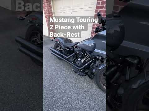 Mustang Touring Seat with a back rest is a great upgrade to the Low Rider ST #lowriderst #fxlrst