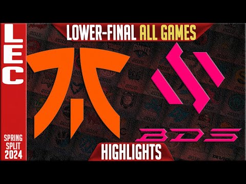 FNC vs BDS Highlights ALL GAMES | Lower Final Playoffs LEC Spring 2024 | Fnatic vs Team BDS