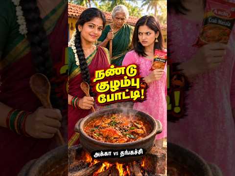 Village Nandu Milagu Kuzhambu | Tamil Drama Cooking #shorts #tamilcooking #tamilshorts