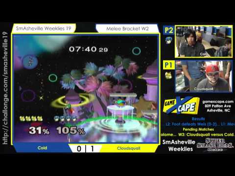 SW19 Winners' R2 - Cold (Mario/Marth) vs Cloudsquall (Fox)