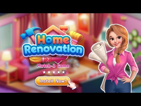 Home Renovation - Match 3 Game
