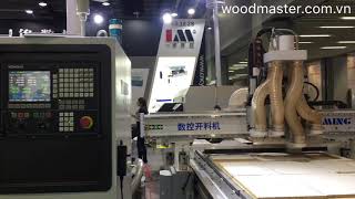 May Router cnc 3 trục tự động nạp ván