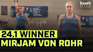 Mirjam von Rohr Takes Top Score in CrossFit Open Workout 24.1