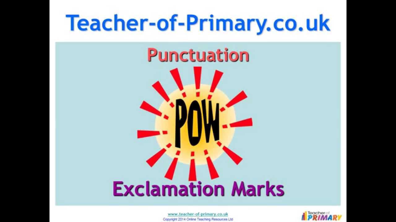 Exclamation Marks - Teaching Resource