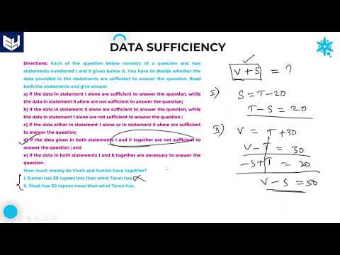 Data sufficiency | BODMAS rule | Part 19 | Bharath Kumar