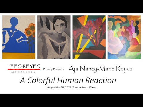 Uma exposição virtual colorida de reação humana