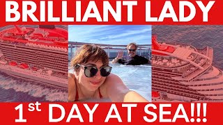 Our very 1st sea day on Virgin Voyages BRILLIANT LADY CRUISE! - Including the show UP WITH A TWIST!
