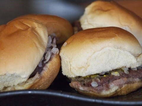 The Best White Castle Slider Recipe On YouTube | White Castle Cheeseburger