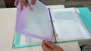 Back to School Essential: Pastel 3-Ring Binder Dividers