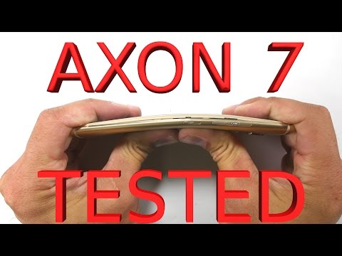 Axon 7 Durability Test - Scratch, Burn, Bend - ZTE