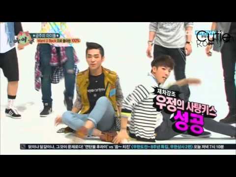[130612] 100% Candy Kiss Game Cut @ Weekly Idol