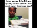 How much money does jaden have? Jaden broke haha #shorts #jaden #memes