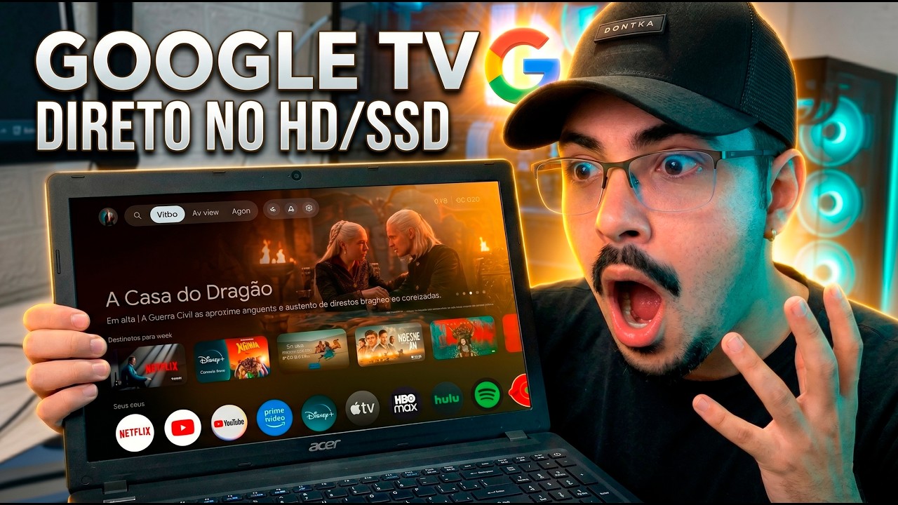 Adeus TV Box! O Google TV agora roda em qualquer PC fraco (E é Incrível)