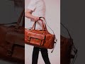 Visito Leather Duffle Bag by craftyther.com