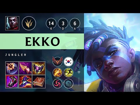 Ekko Jungle vs Talon - KR Grandmaster Patch 25.18