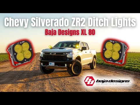 Chevy Silverado ZR2 Ditch Lights | Baja Designs XL80