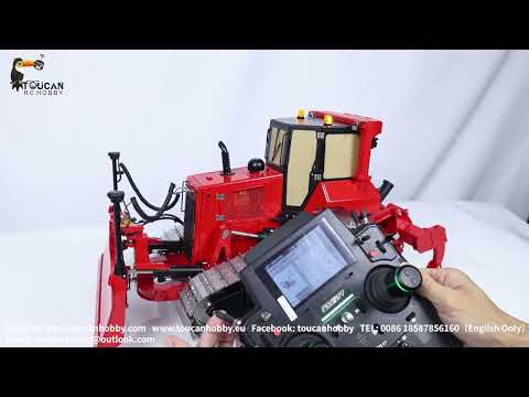 How to operate 1/14 LESU hydraulic Aoue-DT60 bulldozer, see EV radio settings#hydraulic #bulldozer