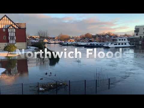 Northwich Cheshire Floods 21-01-21 Storm Christoph Aftermath #floods #northwich