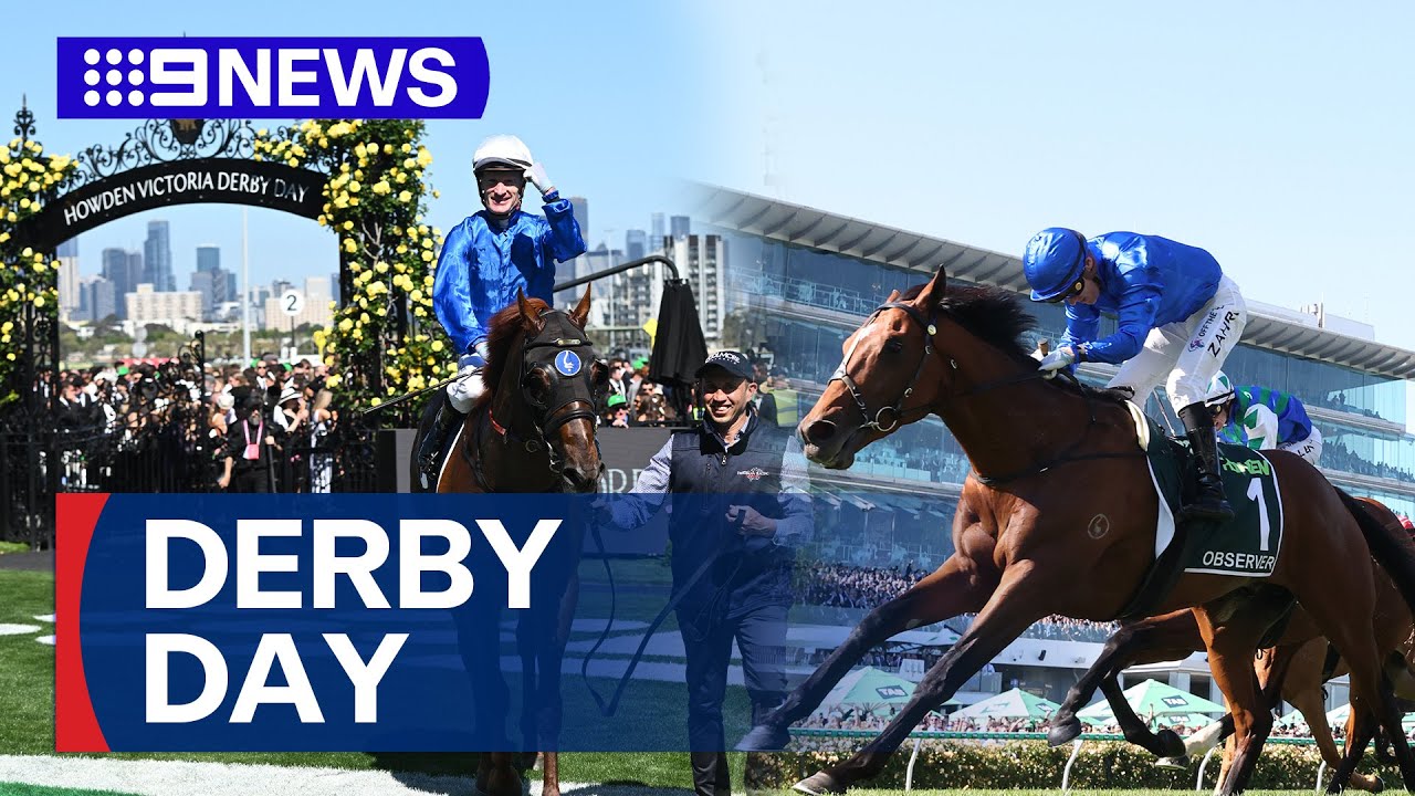 Melbourne Cup carnival kicks off in style with glamorous Derby Day | 9 News Australia