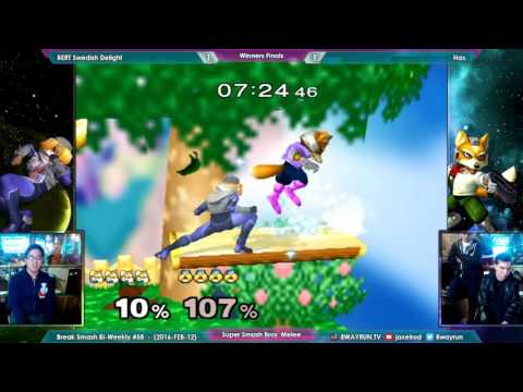 The Break Smash #58   SSBM WF   BERT Swedish Delight VS Hax