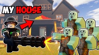 I Have To Protect My House From MONSTERS In Roblox..(they had no chance..)
