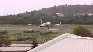 preview picture of video 'American Airlines 757 Landing in St.Lucia From Miami 1080p'