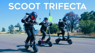 Dualtron Storm vs Nami Burn-E vs Bronco Xtreme | Electric Scooter Race!