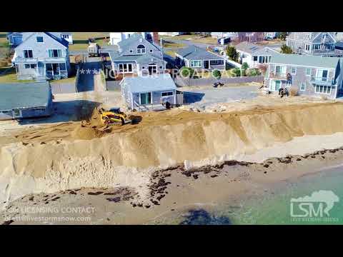 03-01-18 Sandwich, Massachusetts - Aerial & Ground Video- Storm Preparations For Powerful Nor'easter