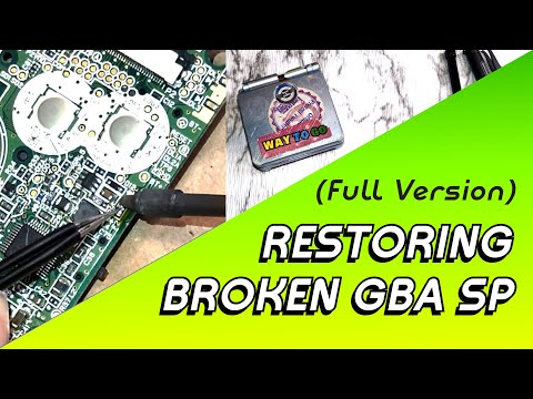 Restoring old broken beat up Gameboy Advance SP - Full unedited version