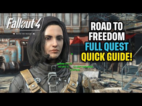 Road to Freedom Full Quest Walkthrough Fallout 4 (Follow the Road to Freedom and Find Railroad)