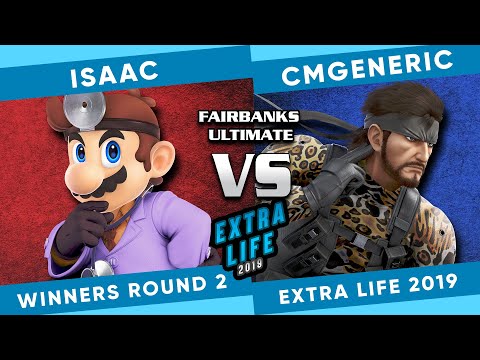 Fairbanks Extra Life 2019: Isaac (Dr. Mario) vs CmGeneric (Snake) - SSBU Winners R2