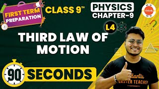 Third Law of Motion One Shot in 90 Seconds | Force and Laws of Motion | NCERT Class 9 Physics Ch-9