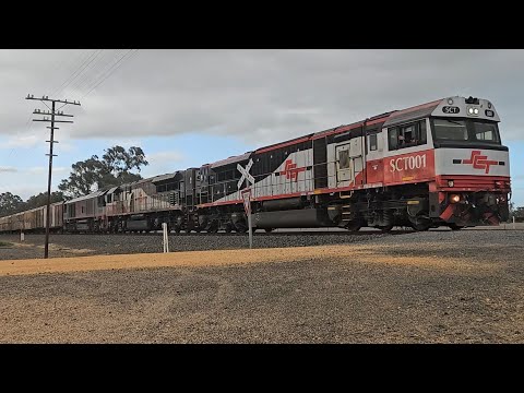 2PM9 SCT up "Dark Ghost #2" (SCT SCT CSR), Penfield SA to Laverton VIC, 1715, 2/10/25, Wal Wal VIC 