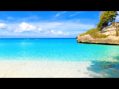 Beach Perfection: 3 Hours of Blue Waters & Relaxing Wave Sounds (4K Video)