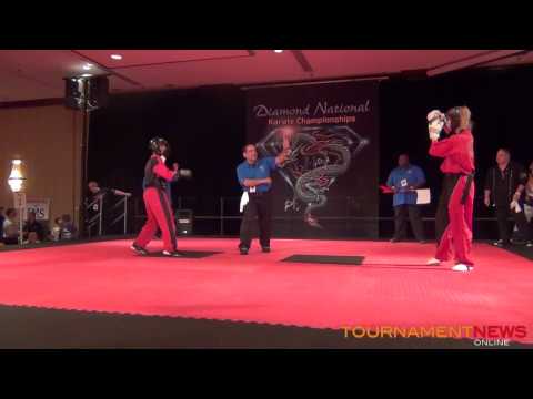 Cheri Green vs Robyn Lebuffe Women's Fighting at Diamond Nationals 2012